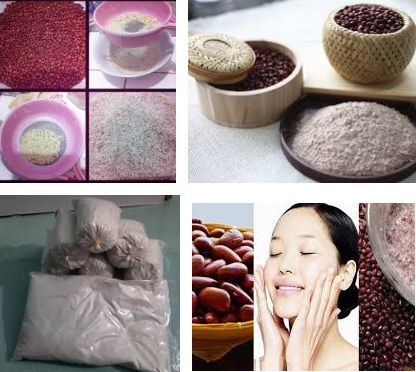 Cách làm trắng da, sạch mụn từ bột đậu đỏ