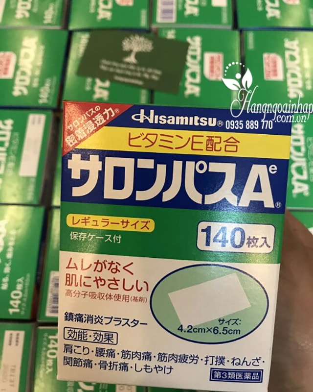 Cao dán giảm đau xương khớp Nhật Bản Hisamitsu 140 miếng