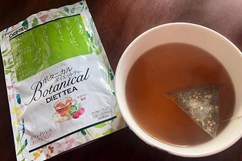 Cách dùng trà giảm cân Botanical Diet Tea Orihiro-2