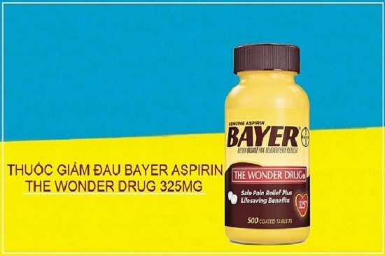 Genuine Bayer Aspirin 325mg của Mỹ giảm đau hạ sốt 1