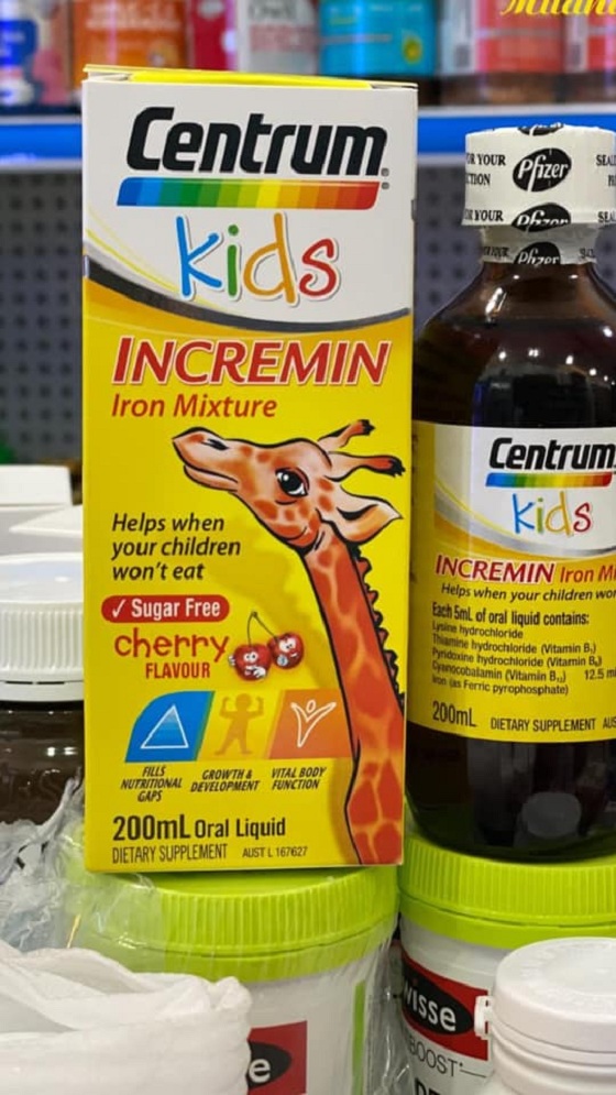 Vitamin cho bé biếng ăn Centrum Kids Incremin 200ml của Úc 2