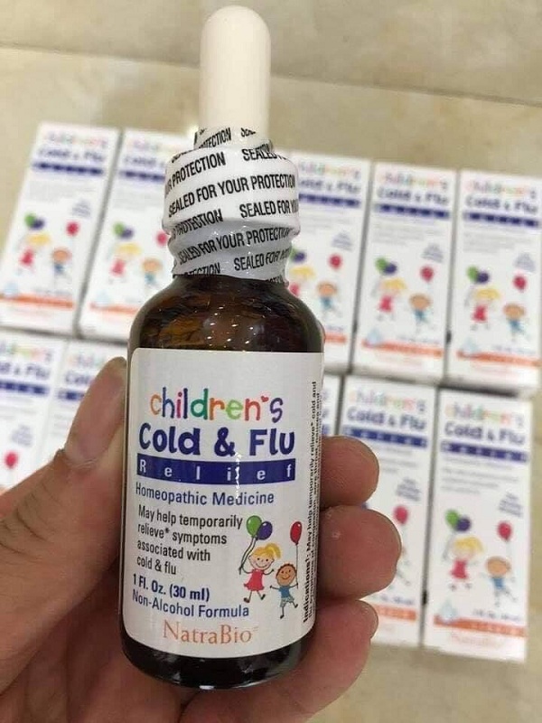Siro trị cảm cúm Cold & Flu Natrabio 30ml của Mỹ cho trẻ em 7