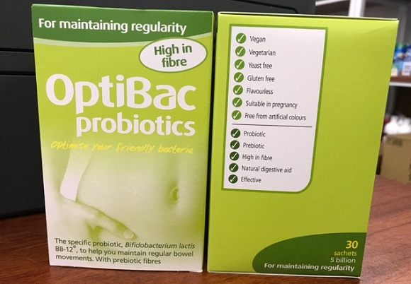 Optibac Probiotics xanh - men vi sinh trị táo bón cho bé 9