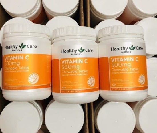 Viên nhai Vitamin C Healthy Care 500mg của Úc 500 viên 7