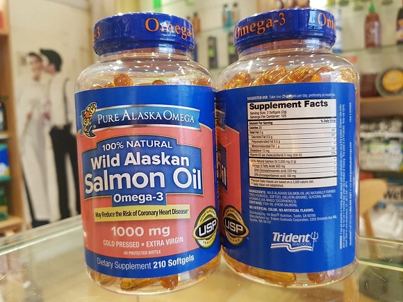 Dầu cá hồi Pure Alaska Omega-3 Wild Salmon Oil 1000mg 1