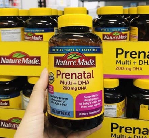 Vitamin tổng hợp Nature Made Prenatal Multi + DHA 150v 8