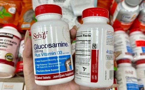 Schiff Glucosamine 2000mg Plus Vitamin D3 thật giả cách phân biệt?