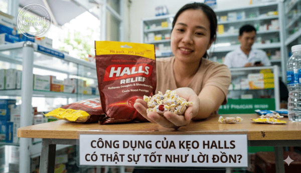 Công dụng của Kẹo ngậm Halls Relief 200 viên của Mỹ vị cherry là gì?