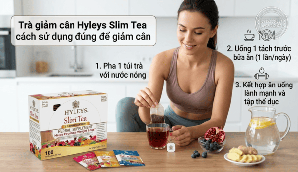 Trà giảm cân Hyleys Slim Tea cách sử dụng có quan trọng không?